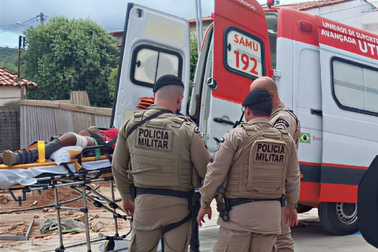 Ataque a tiros em obra deixa ajudante de pedreiro ferido e causa pânico em Brumado
