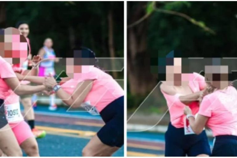 Briga entre esposa e suposta amante de ex-vice-prefeito interrompe corrida de rua e viraliza nas redes
