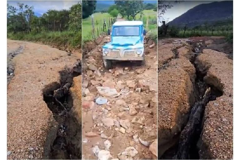 Estradas da zona rural de Abaíra viram labirinto de lama e buracos