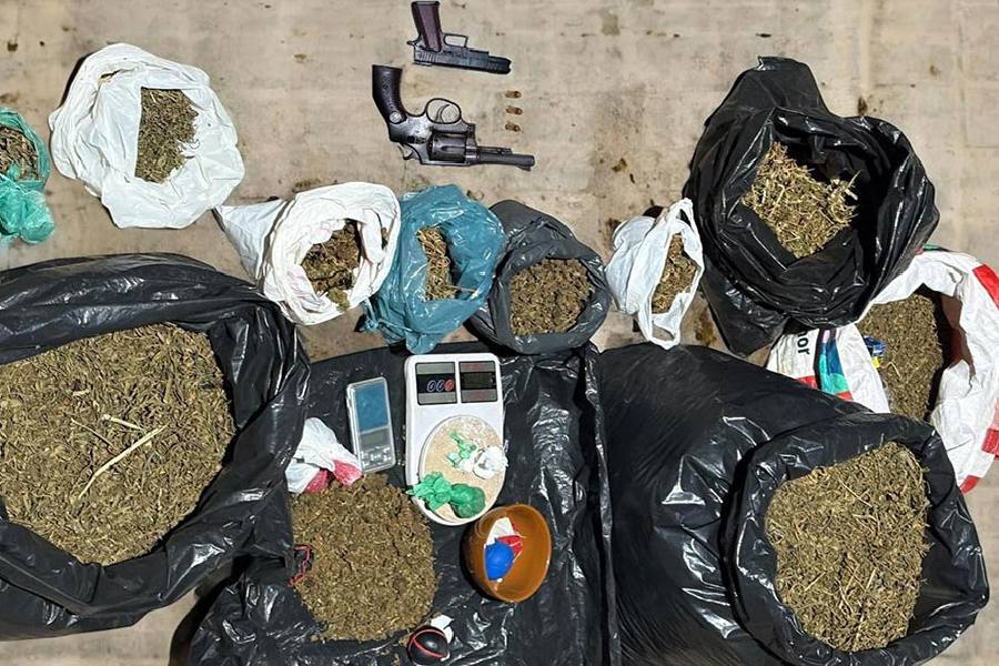 Polícia Militar apreende 15 kg de maconha e prende dois suspeitos em Seabra