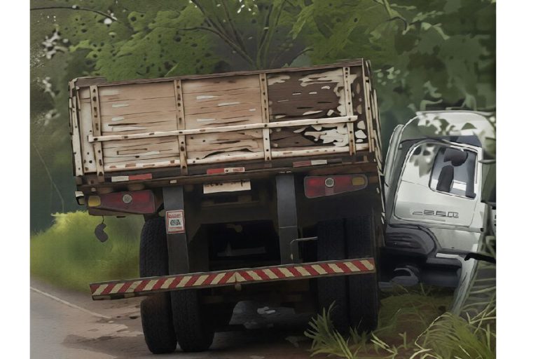 Carreta perde controle, bloqueia rodovia e provoca caos na BA-148 na Serra das Almas