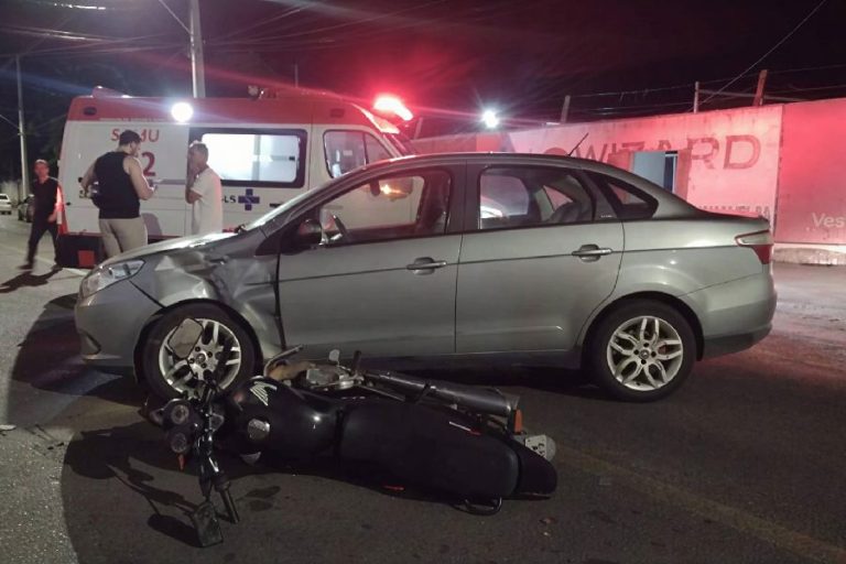 Colisão na noite em Guanambi termina com jovem entubada e caso vai parar na delegacia