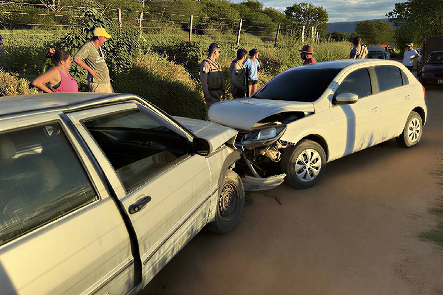 Motorista suspeito de embriaguez provoca acidente e deixa feridos na zona rural de Guanambi