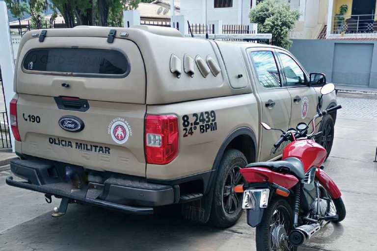 CETO recupera motocicleta furtada e conduz suspeito à delegacia em Brumado