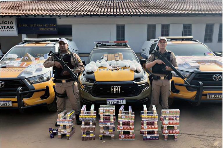 Caminhão com 11 mil papelotes de cocaína que seguiria para a Bahia é interceptado em rodovia