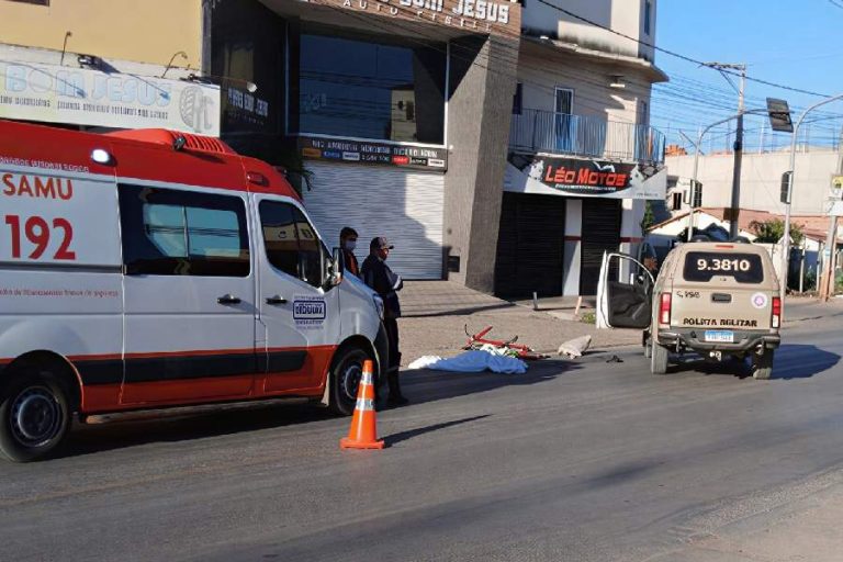 Ciclista morre após cair e ser atropelado por caminhão em Bom Jesus da Lapa