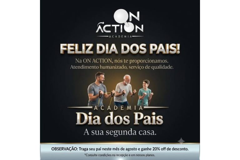 On Action Academia oferece 20% de desconto para pais durante o mês de agosto