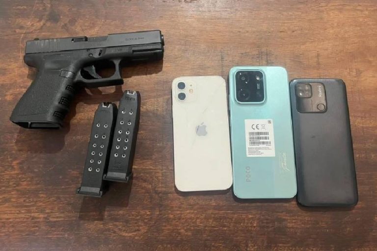 Homem é conduzido com pistola Glock e celular roubado durante abordagem em Tanhaçu