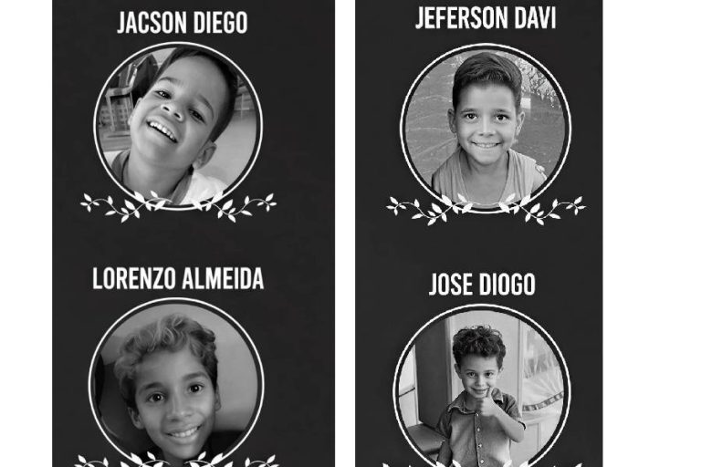 Identificadas as quatro crianças que morreram afogadas em Paramirim