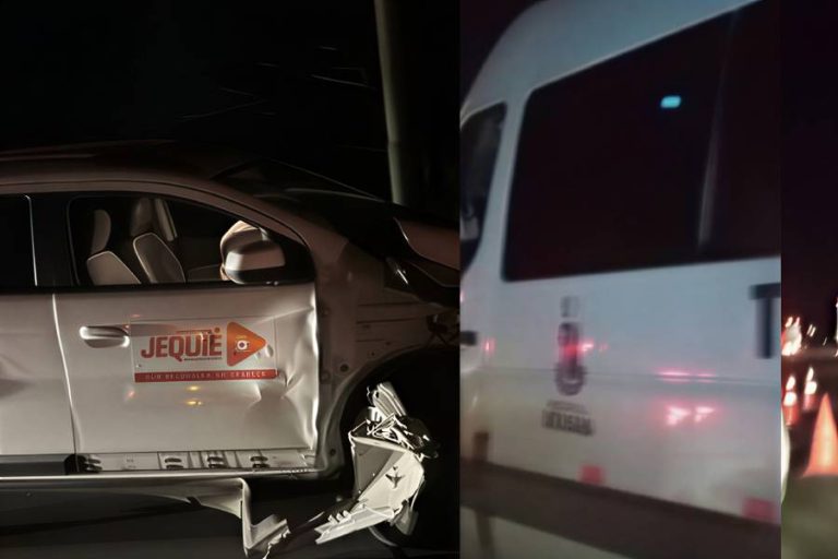Van com pacientes de Barra da Estiva bate em caminhão e atinge veículo de Jequié na BR-324