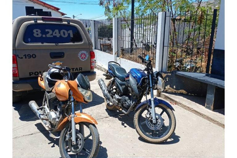 PM recupera duas motos abandonadas após roubo em Brumado
