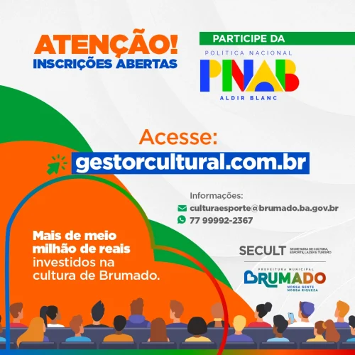 Prefeitura de Brumado lança edital da Lei Aldir Blanc, com investimento de mais de R$ 500 mil