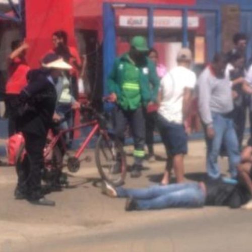 Acidente com motociclista causa lentidão na Avenida Gilenilda Alves em Conquista