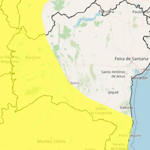 Brumado e mais 137 municípios na Bahia têm Alerta Amarelo para chuvas intensas