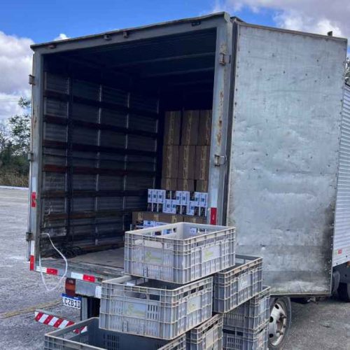 CIPRv/Brumado apreende veículo e carga de cigarro contrabandeado na BR-030 em Rio do Antônio