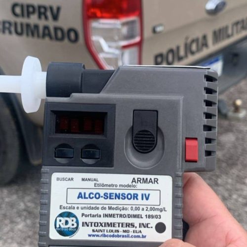 CIPRv/Brumado autua motorista por recusa ao teste do etilômetro