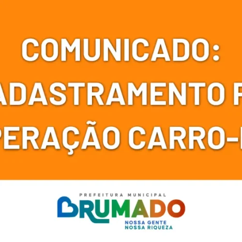 Comunicado: Defesa Civil convoca controladores de pontos de abastecimento para recadastramento da Operação Carro-Pipa