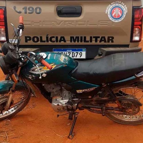 Condutor tenta escapar, mas 24º BPM apreende moto adulterada em Tanhaçu
