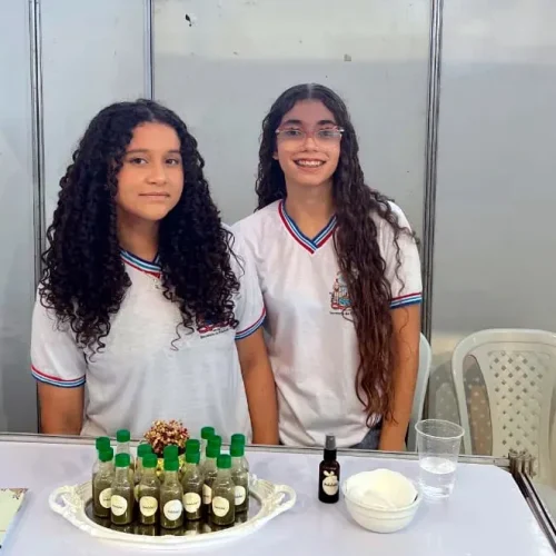 Estudantes de Candiba desenvolvem spray terapêutico com plantas medicinais