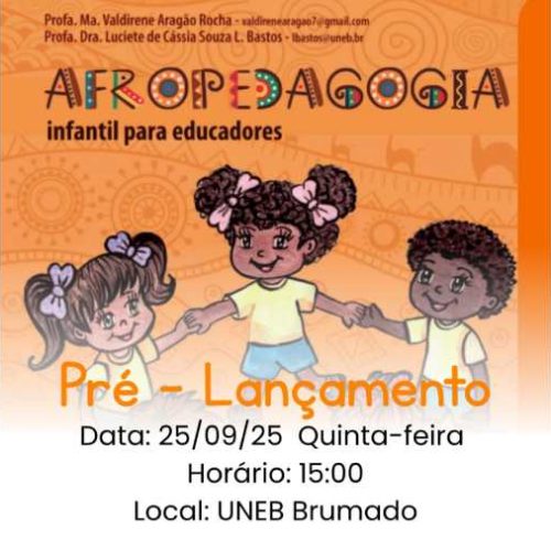Lançamento do livro sobre afropedagogia infantil promete inspirar educadores em Brumado