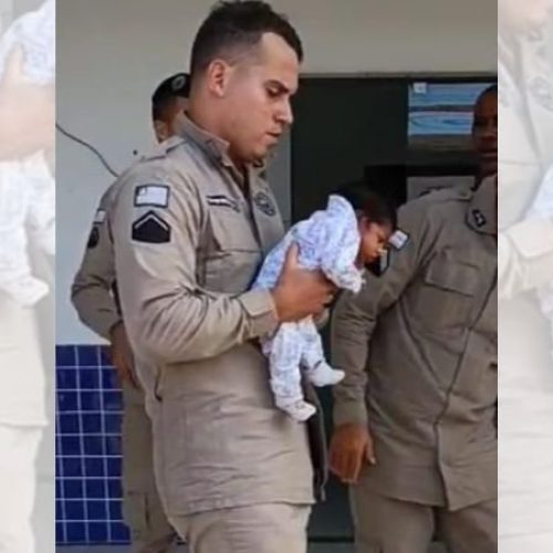 Bebê engasga e sobrevive graças a ação rápida da polícia em Porto Seguro