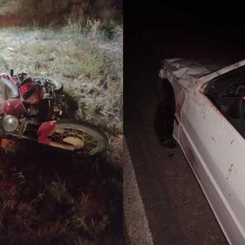 Motociclista perde braço e perna em grave acidente na BR-122, em Guanambi
