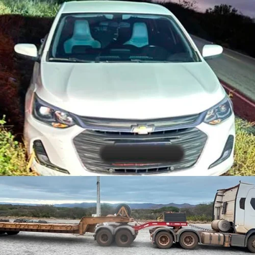 Motorista desvia de carreta durante ultrapassagem e sai da pista na BA-148 entre Brumado e Dom Basílio