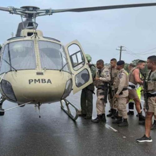 Policial é baleado em assalto e resgatado por helicóptero da PM em Simões Filho