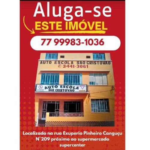 Prédio comercial na área de grande circulação está disponível para aluguel em Brumado