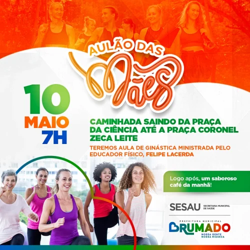 Prefeitura promove Aulão das Mães com caminhada, ginástica e café da manhã especial neste sábado