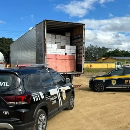 Quadrilha rende motorista e rouba carga de ar-condicionado; polícia recupera em poucas horas na cidade de Vitória da Conquista
