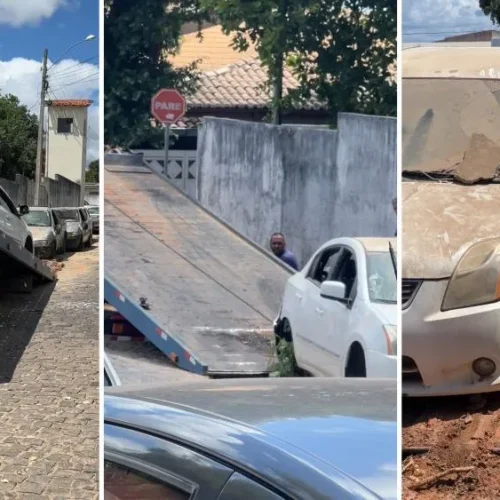 Veículos abandonados são retirados do entorno da Delegacia e Prefeitura de Brumado reforça compromisso com a cidade